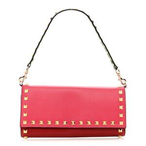 AUTHENTIC VALENTINO Red & Pink Leather Wallet Bag